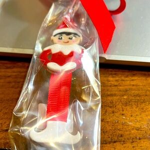 Children’s hair accessory red and whitet.about 2. 1/2 “ long